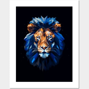 Poly Art Lion Posters and Art